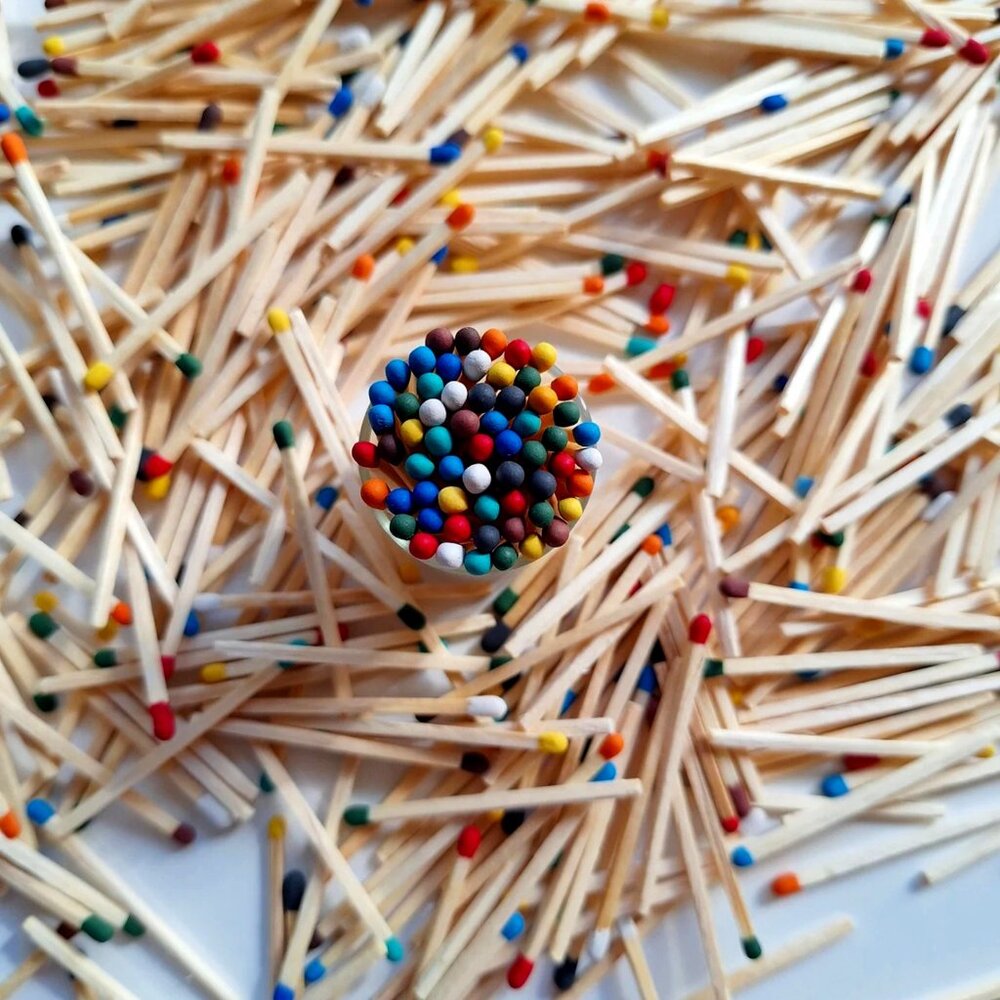 Decorative 4" Matches in a Glass Jar – Aesthetic & Functional Home Décor